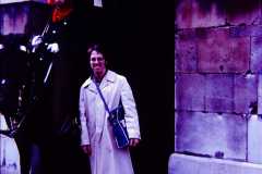 Dan Arnold in London, England on business trip to UK Aeroquip facilities, October 1981.