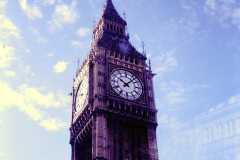 Dan Arnold in London, England on business trip to UK Aeroquip facilities, October 1981.