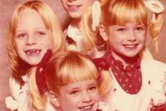 Scott 10, Joy 6, Anne & Beth 4.5 Suderno, November 1981.