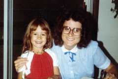Kelly Revell with Peggy Arnold, 1982.