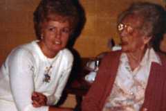 Sally Arnold and Tracie Balitz, circa 1982.