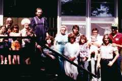 Arnold family at Joyce's, circa 1982.
