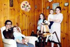Greg and Gloria with Kristen, Gina, and Brad, 1982.