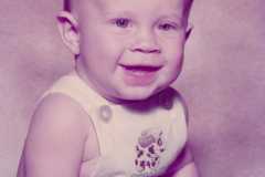Joseph Michael Arnold, seven months, 1983.