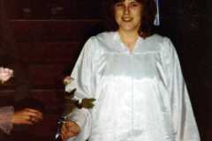 Teresa Arnold's high school graduation, June 1983.