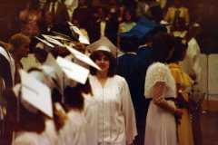 Teresa Arnold's high school graduation, June 1983.