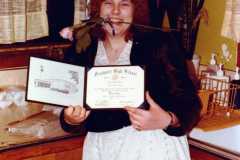 Teresa Arnold's high school graduation, June 1983.