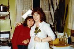 Teresa Arnold's high school graduation, June 1983.