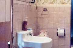 Dan and Peggy's Fourth street bathroom before remodel, September 1983.