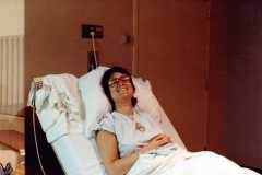 Peggy just before arrival of David Daniel Arnold, Thursday September 8, 1983.
