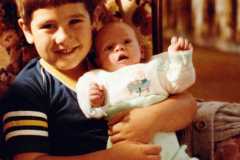 David Revell with cousin David Daniel Arnold, September, 1983.