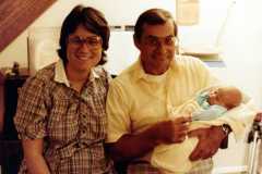 Peggy Arnold and Wendell Smith with David Daniel Arnold, September 1983.