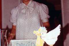 Foote Hospital Baby shower for Peggy Arnold, October 1983.