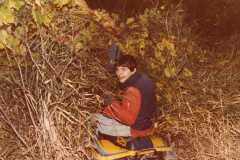 Mike Arnold, four-wheeler fun in Nunica, October 1983.