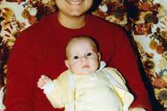 Peggy Arnold with David Daniel Arnold, November 1983.