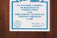 1984-01-01-ArnoldLD1929-Ford-Training-Plaque