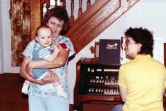 David Arnold with Grandma Delma and Peggy Arnold, summer 1984.