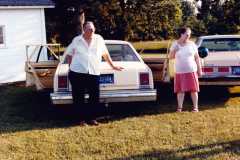 Laban and Doris Arnold at Mike's Nunica place, July 1984.