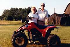 Alvin and Charlotte Arnold at Mike's Nunica place, July 1984.