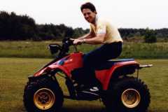 Dan Arnold at Mike's Nunica place, July 1984.