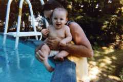 Dan and David Arnold, circa July 1984.