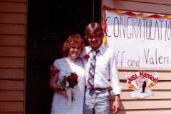 Valerie Arnold and Jeff Palmer Wedding, July 1984.