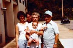 David Arnold, Dan and Peggy, Louise and Ray, Mammoth Cave trip, August 1984.