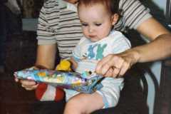 David Arnold's first birthday, September 1984.