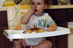 David Arnold's first birthday, September 1984.
