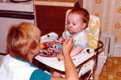 David Arnold's first birthday, September 1984.