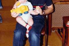 David Arnold's first birthday, September 1984.