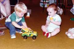 David Arnold's first birthday, September 1984.