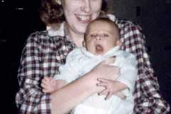Teresa with Jaysson Martin, circa July 1985.