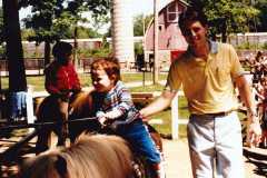 Dave and Dan Arnold, probably at the Jackson County Fair, or something similar, 1985.