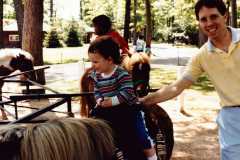 Dave and Dan Arnold, probably at the Jackson County Fair, or something similar, 1985.