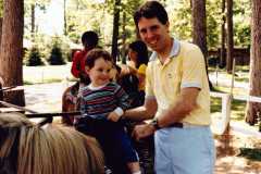 Dave and Dan Arnold, probably at the Jackson County Fair, or something similar, 1985.