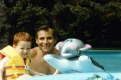 David Arnold with grandpa Wendell Smith, 1985.