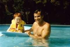 David Arnold with grandpa Wendell Smith, 1985.