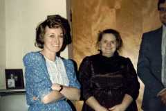 Carol Arnold Suderno with Gloria Arnold Kniat, November 1985.