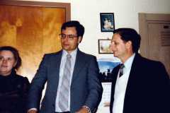 Gloria and Greg Kniat and Bob Suderno, November 1985.