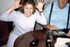 Laban Arnold with Carol Arnold Suderno, November 1985.