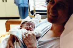 Arrival of baby Steven Michael Arnold, May 3, 1986.