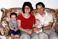 Dan and Peggy with Steven and Dave Arnold, June 1986.