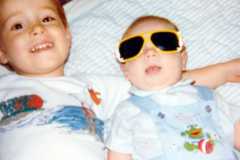 Steven and Dave Arnold, August 1986.