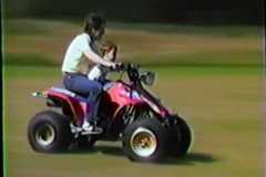 Four-wheeling fun in Nunica, August 1986.