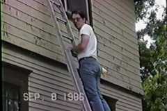 Scott Tremp and Dan Arnold paint 904 Fourth Street, September 1986.