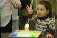 Dave Arnold third birthday, September 1986.