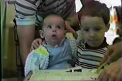 Dave Arnold third birthday, September 1986.