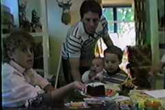 Dave Arnold third birthday, September 1986.