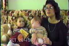 Peggy, Dave, and Steve Arnold, September 1986.